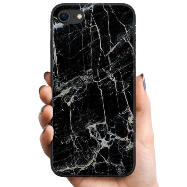 Apple iPhone SE (2020) TPU Matkapuhelimen kuori Musta marmori