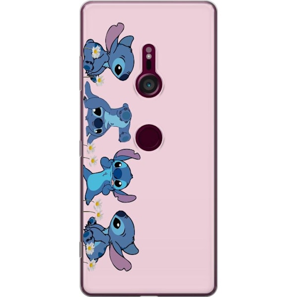 Sony Xperia XZ3 Genomskinligt Skal Stitch Skratt & Bus – Perfekt för Mobilskal eller Poster
