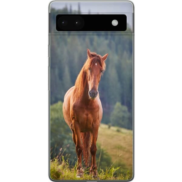 Yhteensopiva Puhelinkuori Google Pixel 6a Hevoset