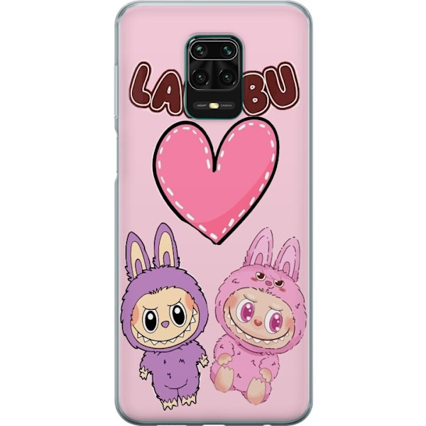Xiaomi Redmi Note 9 Pro Genomskinligt Skal Labubu Pink Monster