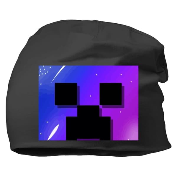 Hue til Voksen | Varm Beanie i Blødt Materiale Sort One-size Minecraft Sort one size