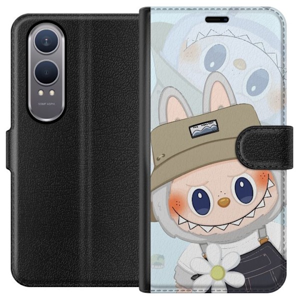 OnePlus Nord CE4 Lite Lompakkokotelo Labubu hattuineen - Pop M