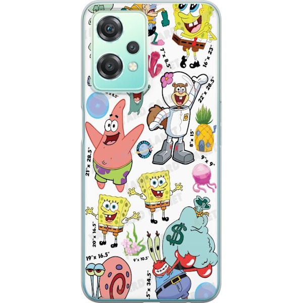 OnePlus Nord CE 2 Lite 5G Gennemsigtig cover SpongeBob SquareP