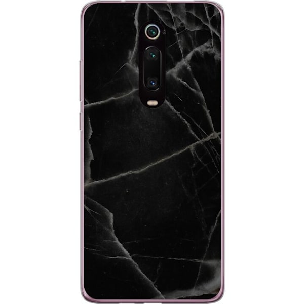 Xiaomi Mi 9T Pro  Läpinäkyvä kuori Musta marmori