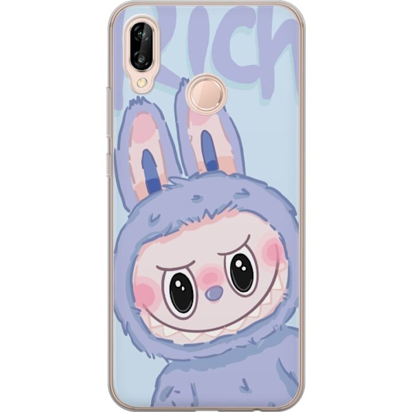 Huawei P20 lite Läpinäkyvä kuori Sininen Jänis Labubu