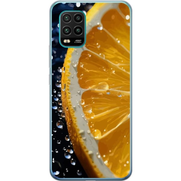 Xiaomi Mi 10 Lite 5G Gennemsigtig cover Appelsin
