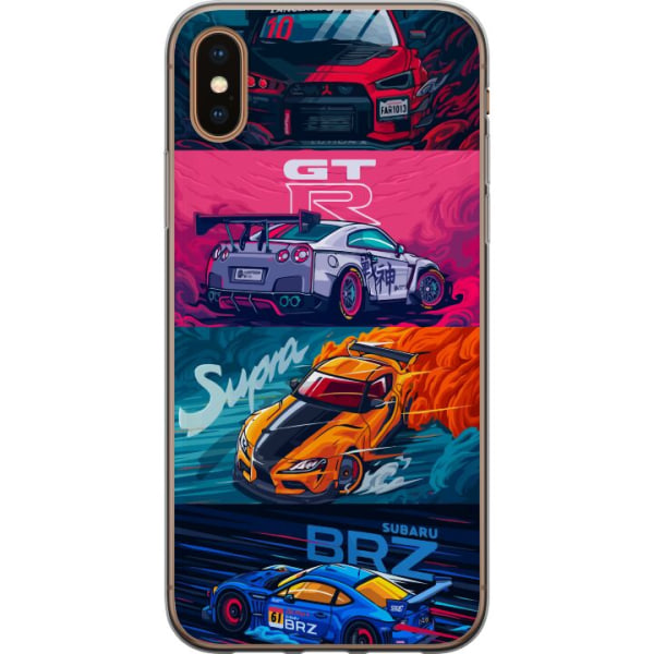 Apple iPhone XS Max Gennemsigtig cover Subaru Racing