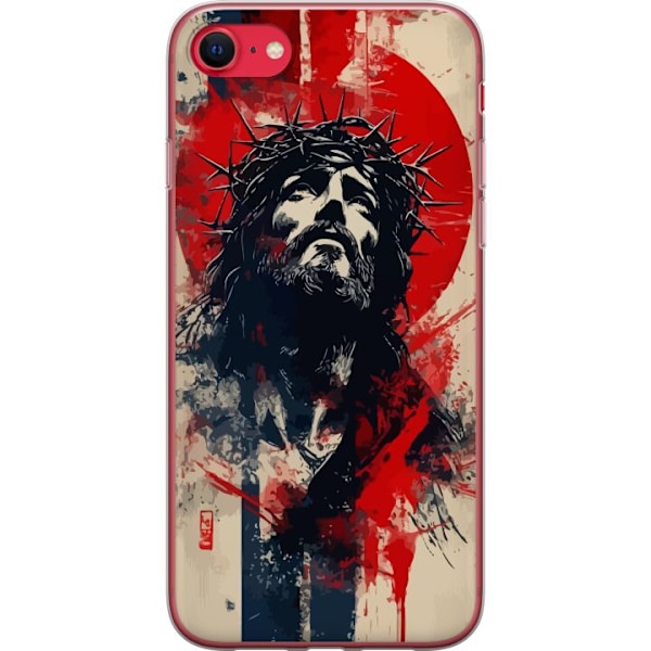 Apple iPhone 7 Gjennomsiktig deksel Jesus med kors - kristent