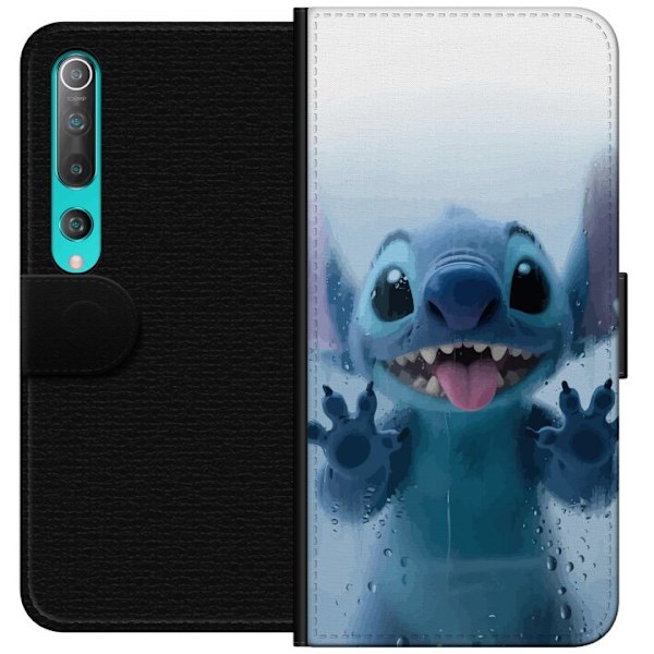 Xiaomi Mi 10 5G Tegnebogsetui Stitch ved et vindue i sød stil