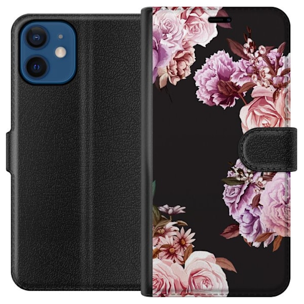 Apple iPhone 12 mini Lompakkokotelo Kukat