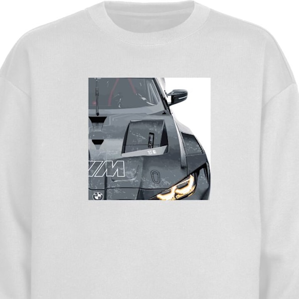 Sweatshirt for Voksen | Klassisk Collegegenser BMW hvit XL