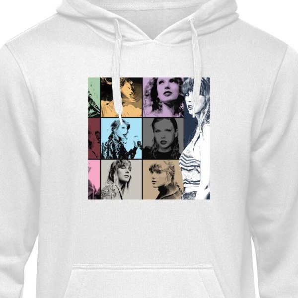 Hoodie til Voksen | Behagelig Hættetrøje Taylor Swift hvid S