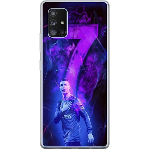 Samsung Galaxy A71 5G Gennemsigtig cover Ronaldo 7 - Fodboldlegende i Handling for Fans