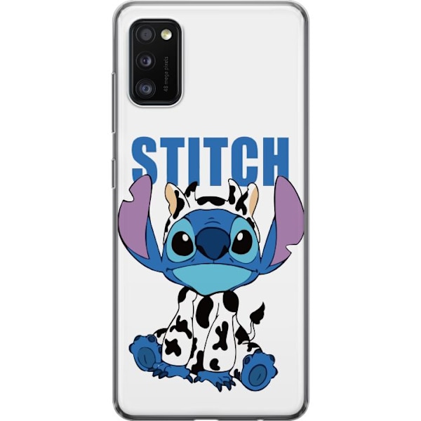 Samsung Galaxy A41 Genomskinligt Skal Stitch