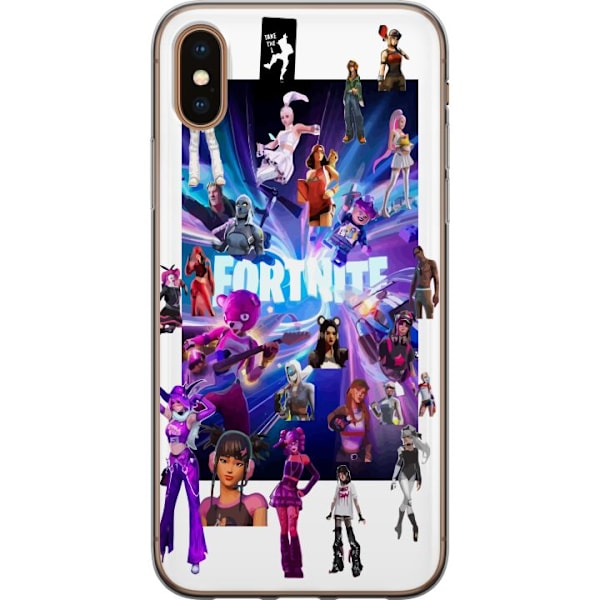 Apple iPhone XS Max Gennemsigtig cover Fortnite