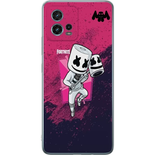 Motorola Moto G72 Gennemsigtig cover Marshmello Fortnite Skin