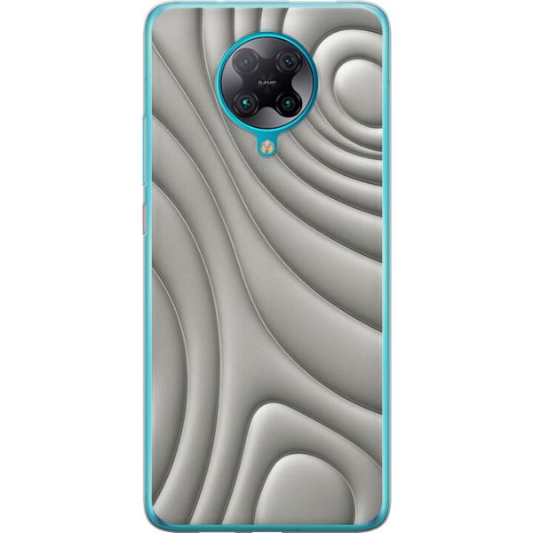 Xiaomi Poco F2 Pro Läpinäkyvä kuori Hopea-aallot