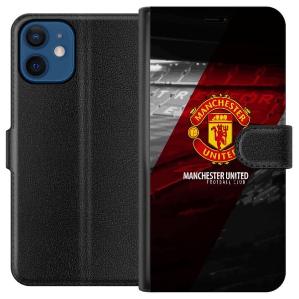 Kompatibel Tegnebogsetui til Apple iPhone 12 mini Manchester United