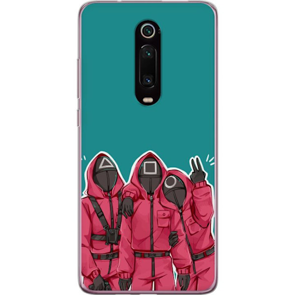 Xiaomi Mi 9T Pro  Läpinäkyvä kuori Squid Game Hahmot Graafinen Suunnittelu Sarjakuvasarjan Hahmot Suosittu TV-Teema Aasialainen Tyyli Jännittävä