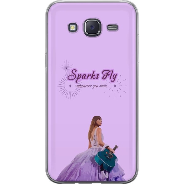 Samsung Galaxy J5 Läpinäkyvä kuori Taylor Swift - Sparks Fl
