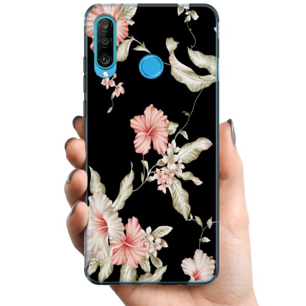 Huawei P30 lite TPU Mobilskal Blommor