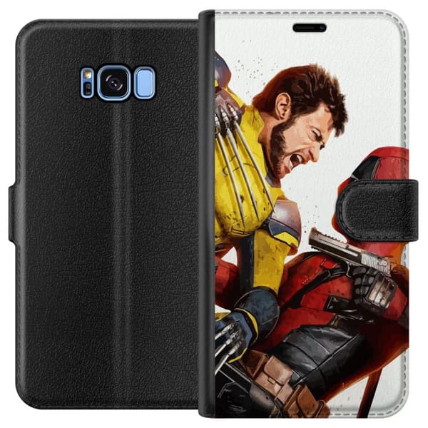 Kompatibelt Lommeboketui til Samsung Galaxy S8 Deadpool & Wolverine