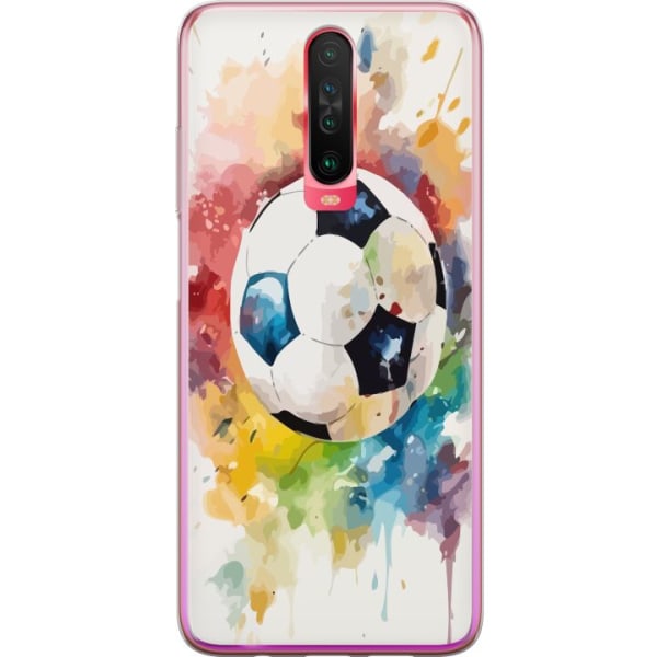 Xiaomi Redmi K30 Genomskinligt Skal Fotboll