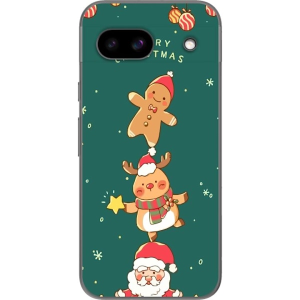 Google Pixel 8a Läpinäkyvä kuori Hyvää Joulua