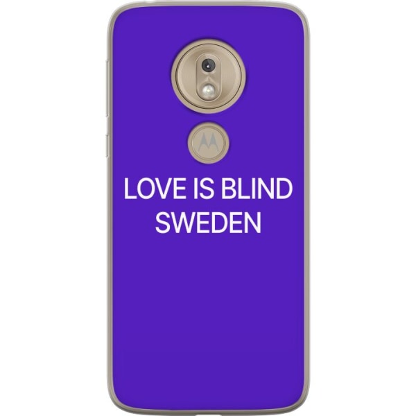 Motorola Moto G7 Play Gennemsigtig cover Kærlighed er blind
