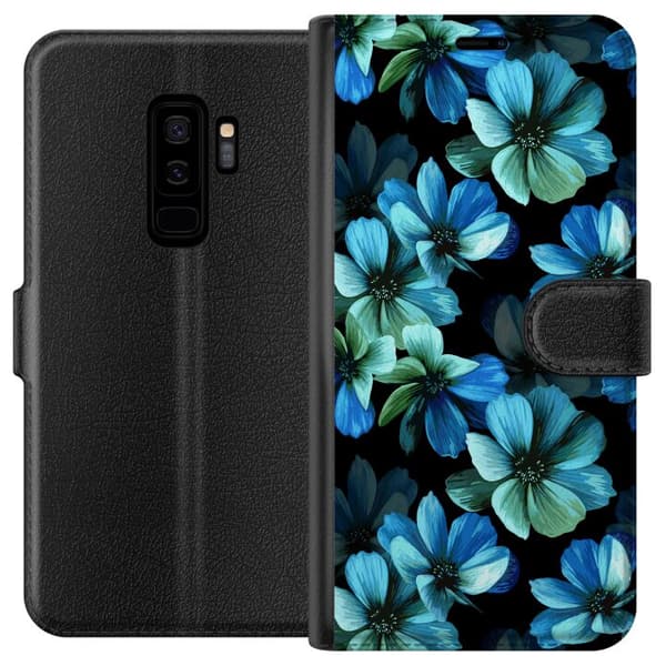Kompatibelt Lommeboketui til Samsung Galaxy S9+ Midnatt Hage