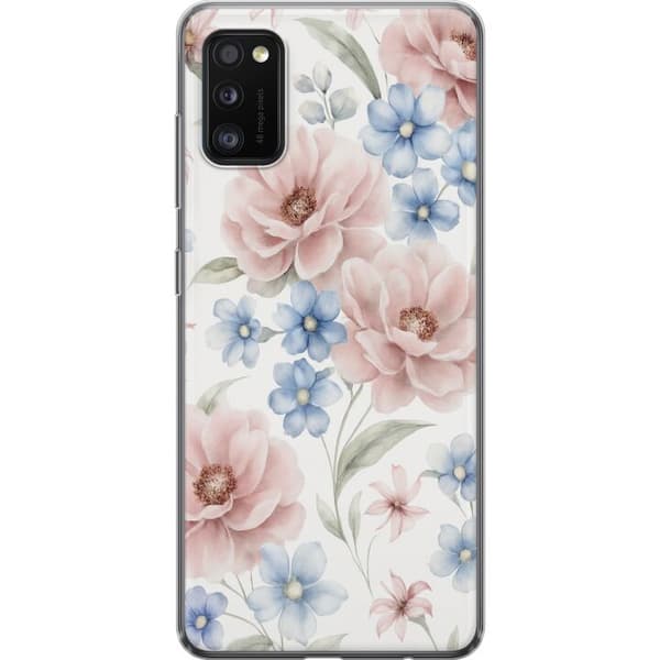 Kompatibelt Mobildeksel til Samsung Galaxy A41 Romantiske blomster