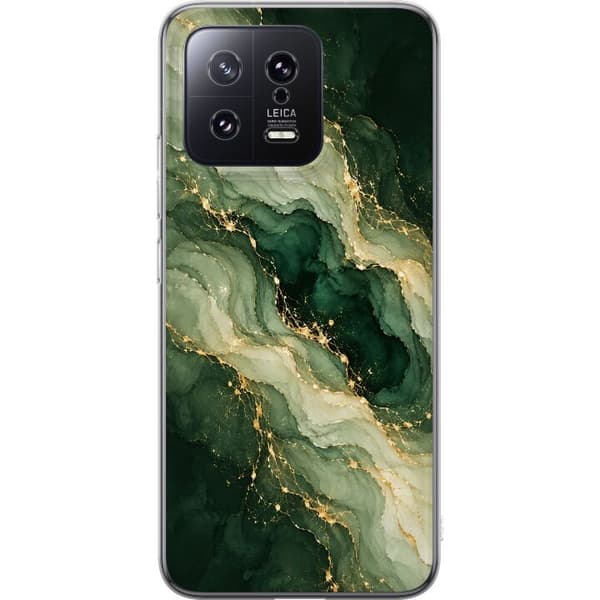 Kompatibelt Mobildeksel til Xiaomi 13 Skogsmarmor grønn