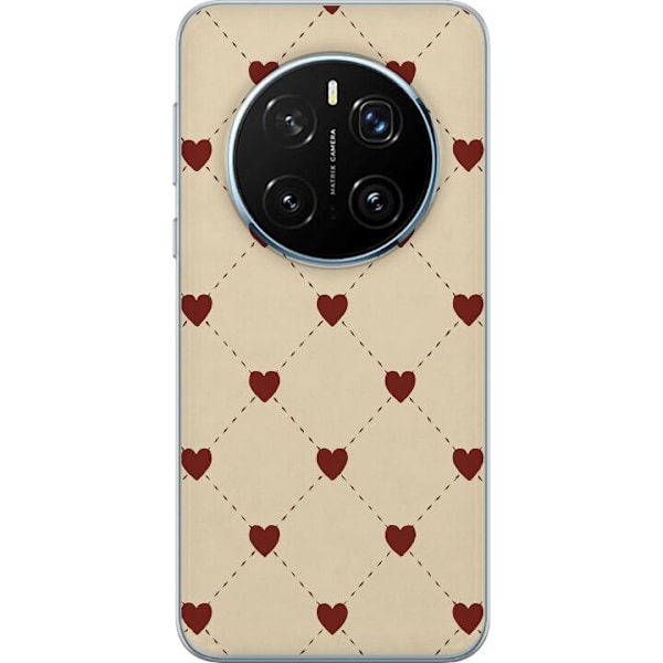 Honor Magic7 Pro Genomskinligt Skal Heart Grid