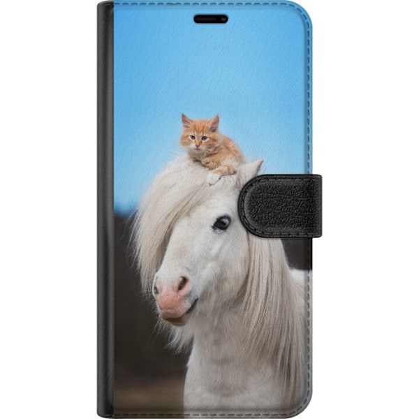Apple iPhone XR Tegnebogsetui Hest & Kat