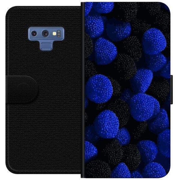 Samsung Galaxy Note9 Lompakkokotelo Sinisitä karkkipaloja