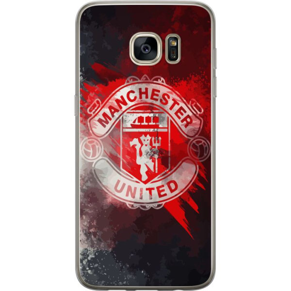 Samsung Galaxy S7 edge Gennemsigtig cover Manchester United FC