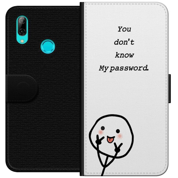 Huawei P smart 2019 Plånboksfodral You Don’t Know My Password – edgy textmotiv med attityd