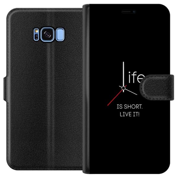 Kompatibelt Plånboksfodral till Samsung Galaxy S8 Livet är kort