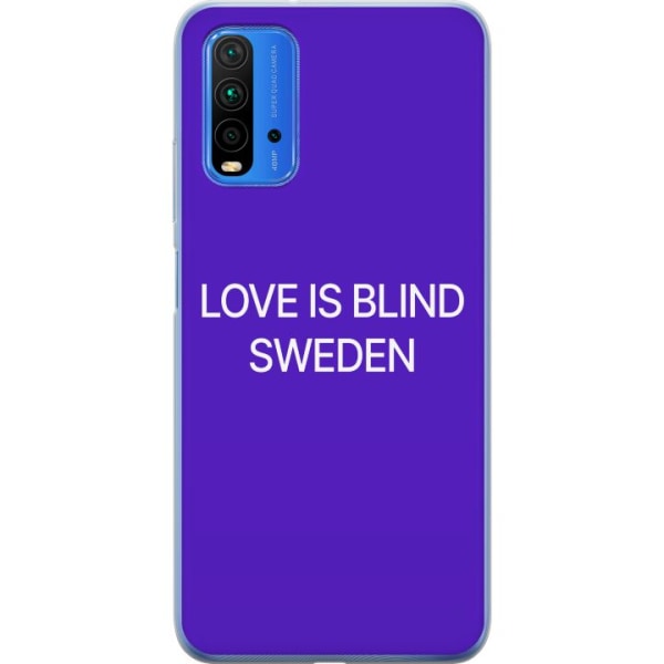 Xiaomi Redmi 9T Gennemsigtig cover Kærlighed er blind