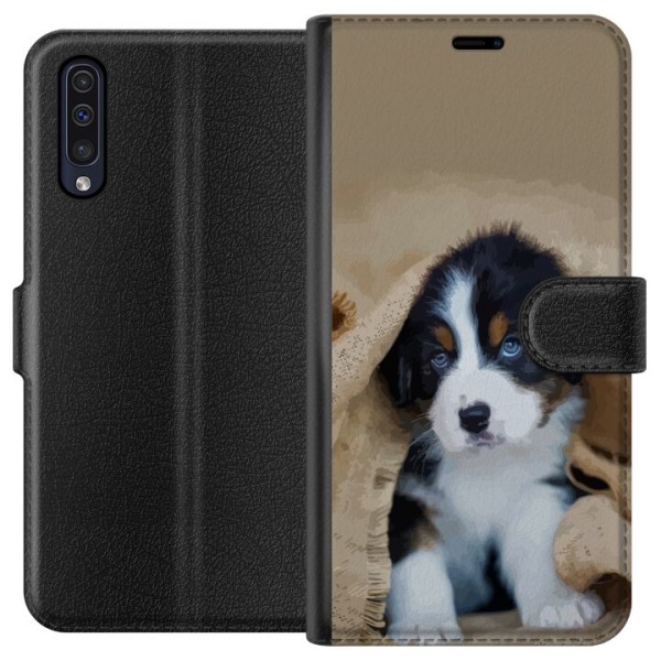 Samsung Galaxy A50 Plånboksfodral Hundbebis
