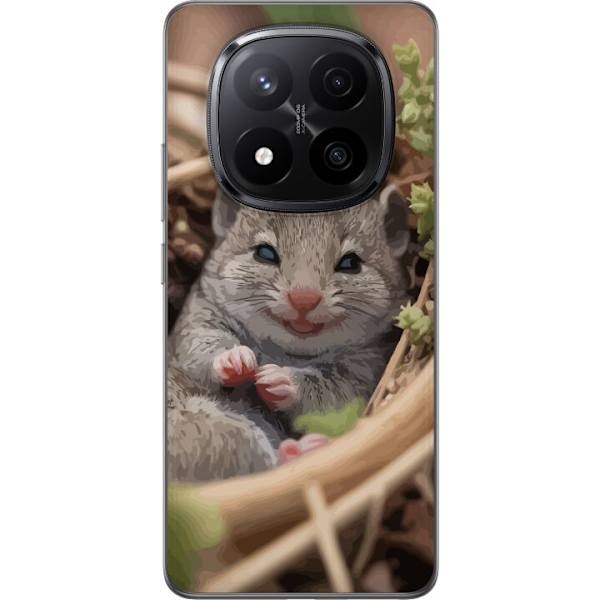Xiaomi Redmi Note 14 Pro+ Genomskinligt Skal Råtta Leende Djurmotiv Stadsmotiv Urban Grafisk Design Populärt Roligt Motiv Art Stil