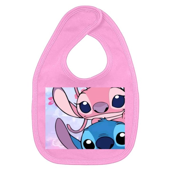 Baby Hagesmæk Stitch & Angel Mørkrosa one size