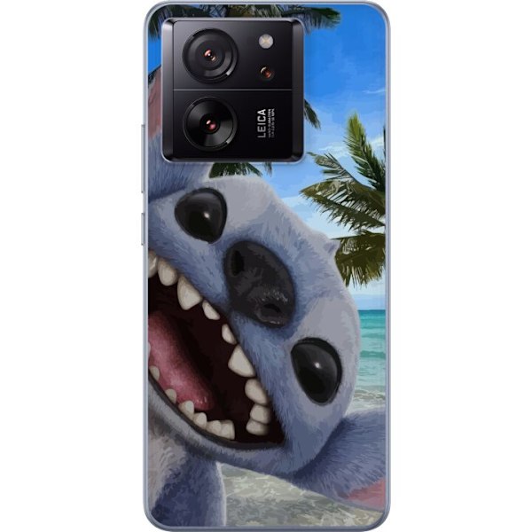 Xiaomi 13T Läpinäkyvä kuori Stitch-matkapuhelinkotelo, jossa on suloiset ystävyysmaalaukset.