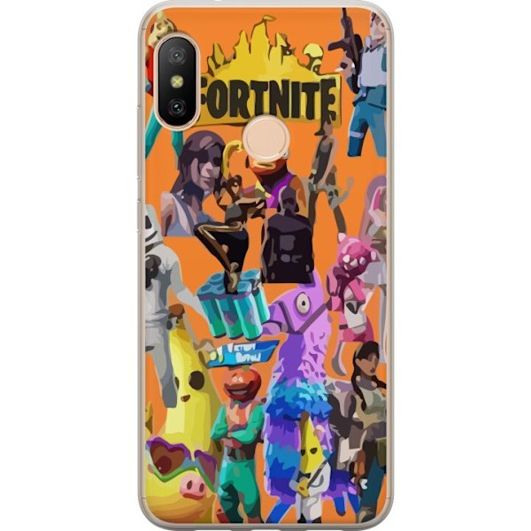 Xiaomi Redmi 6 Pro Gennemsigtig cover Fortnite