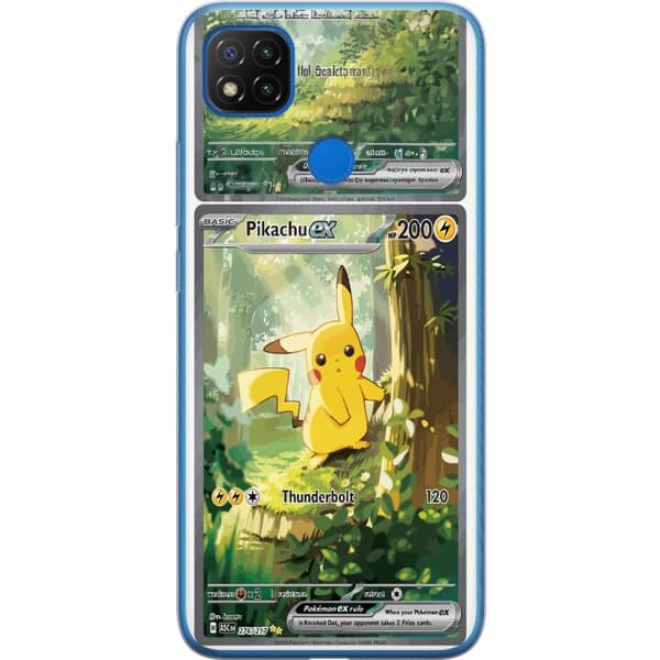 Kompatibelt Mobildeksel til Xiaomi Redmi 9C Pikachu grønn
