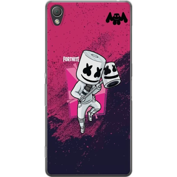 Sony Xperia Z3 Läpinäkyvä kuori Marshmello Fortnite Skin Emote Gaming DJ Hahmo Suosittu Aihe Lapsi Nuori Trendi