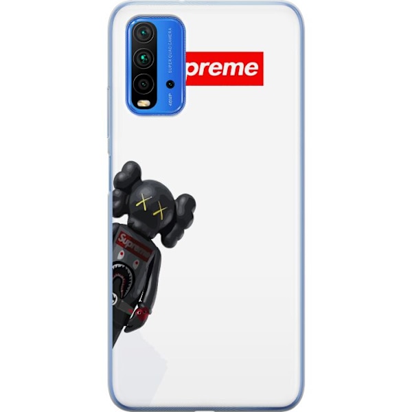 Xiaomi Redmi Note 9 4G Gennemsigtig cover KAWS Supreme