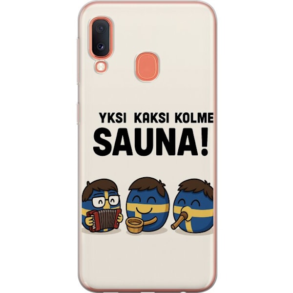 Samsung Galaxy A20e Genomskinligt Skal Festivalen Kaj Bara Bad