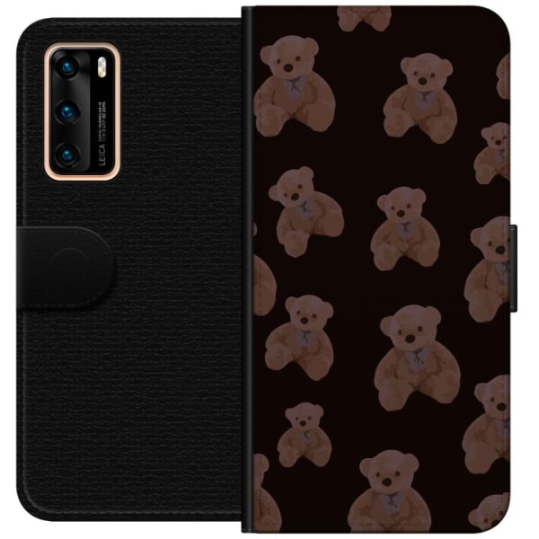 Huawei P40 Plånboksfodral En björn flera björnar