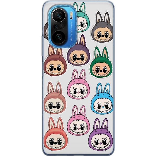 Xiaomi Poco F3 Genomskinligt Skal Labubu Macaron Monster – S